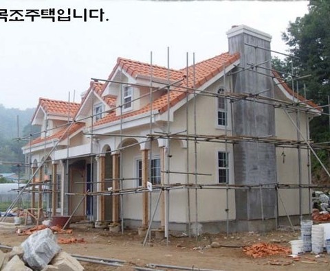 충주파벽돌(모)-1006 (주택외벽에 미장초벌후...)
